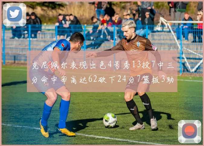 克尼佩尔表现出色4号秀13投7中三分命中率高达62砍下24分7篮板3助攻